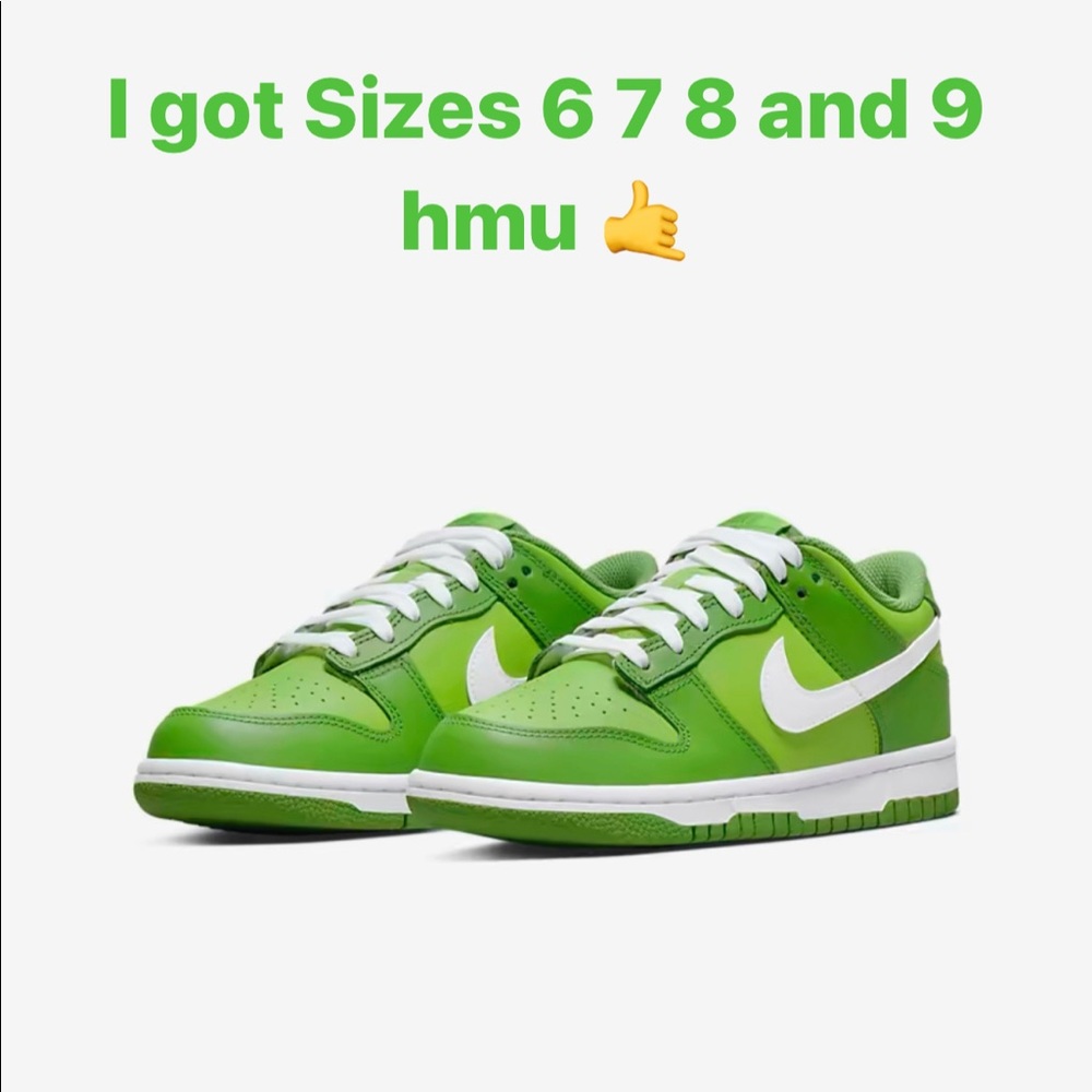 Nike Green low dunks